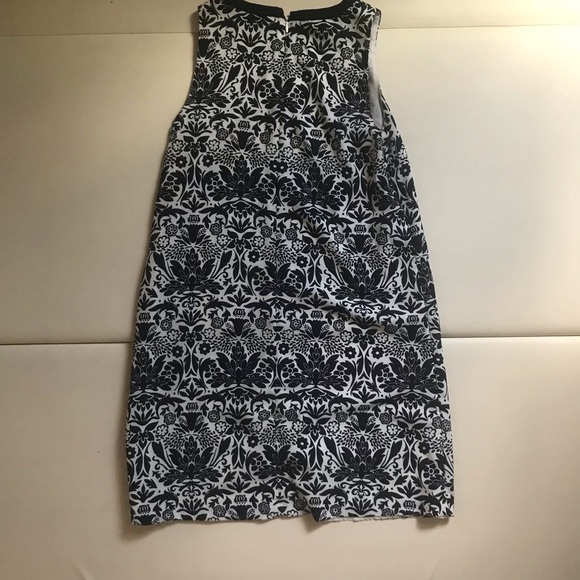 LOFT summer navy print dress size small - Picture 3 of 3